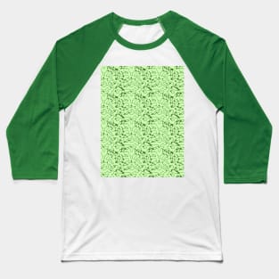 Squiggle Lines Squiggles Deco Abstract 80s 90s Art Artwork Lime Green Baseball T-Shirt